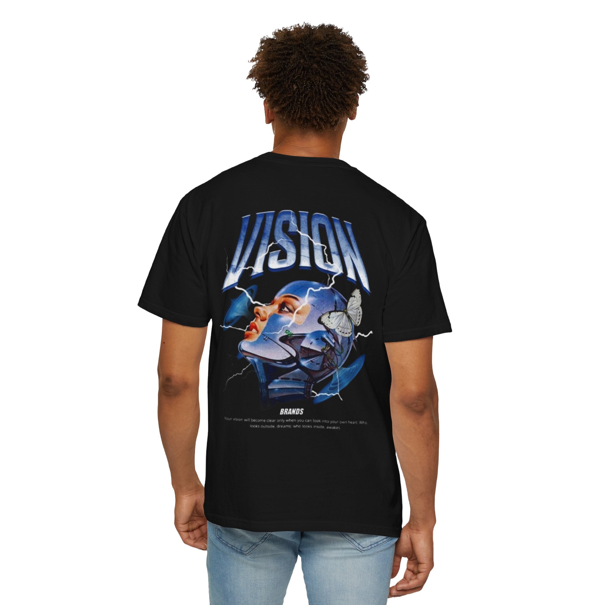 VISION Thunderstrike Tee – Premium Garment-Dyed Streetwear