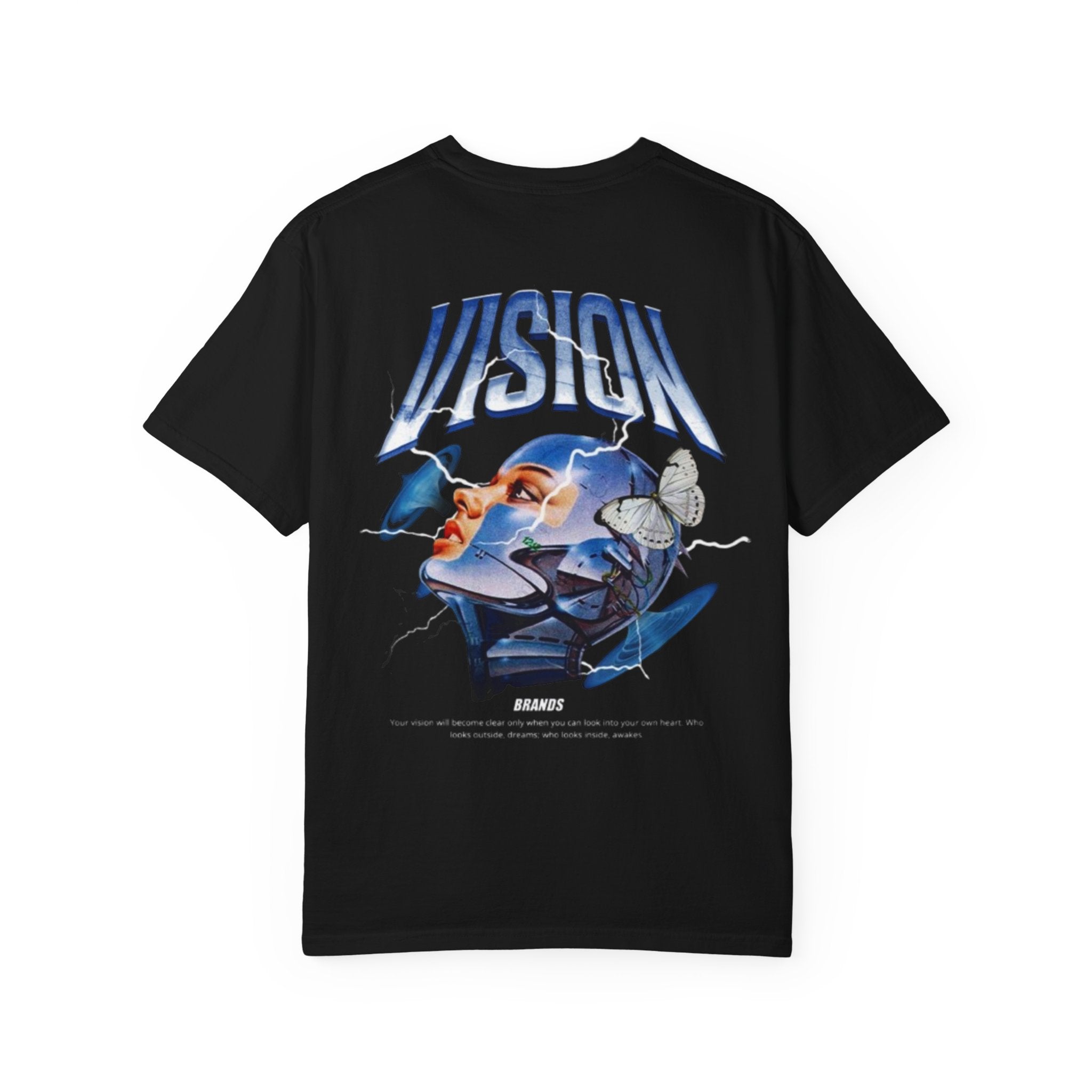 VISION Thunderstrike Tee – Premium Garment-Dyed Streetwear